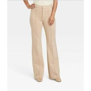 470 A New Day Women’s Beige High-Rise Flare Pants